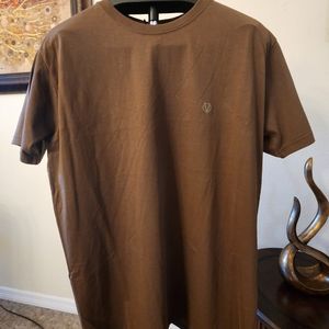 Versace Men T-shirt Short Sleeve  Brown Size XL